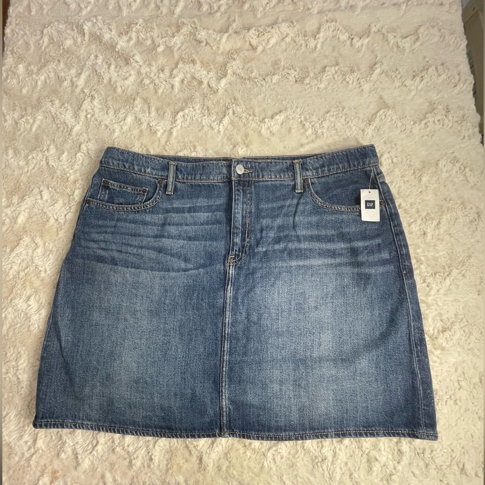 GAP Blue Mini Skirt Casual Denim